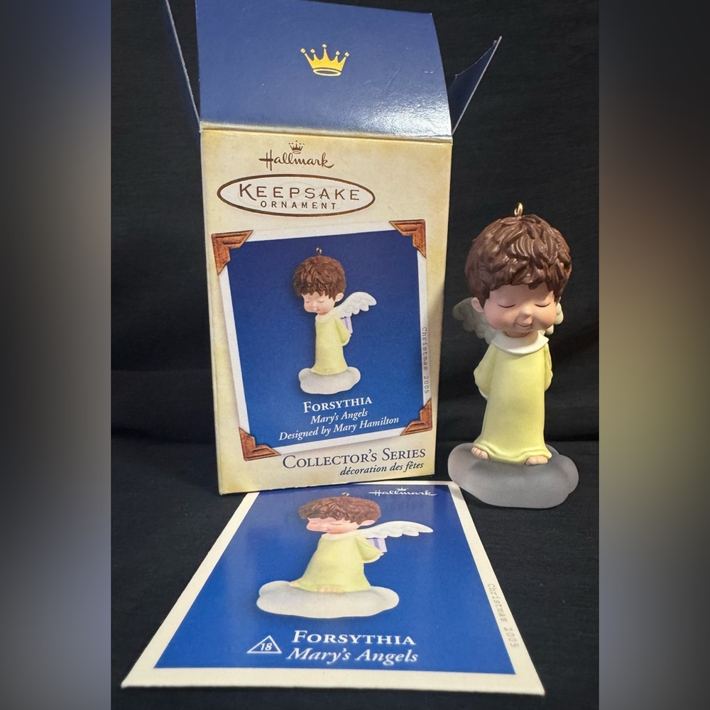 Hallmark Mary's Angels Keepsake Ornament Forsythia